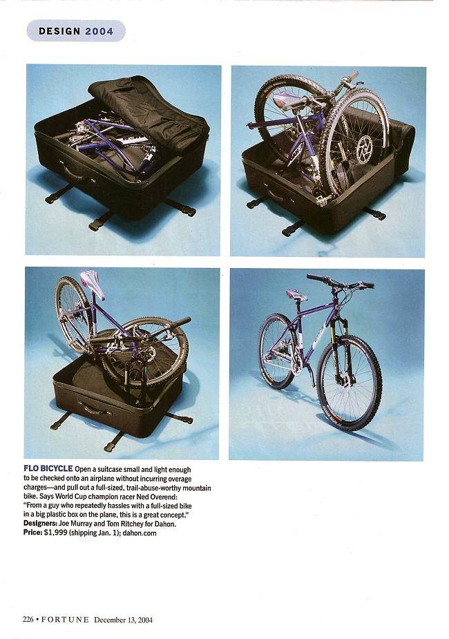 Dahon flow own the  Fortune Product of the Year 2004