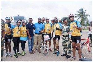 570km charity ride from Bangalore to Hyderabad raises funds for para-athletes in India 