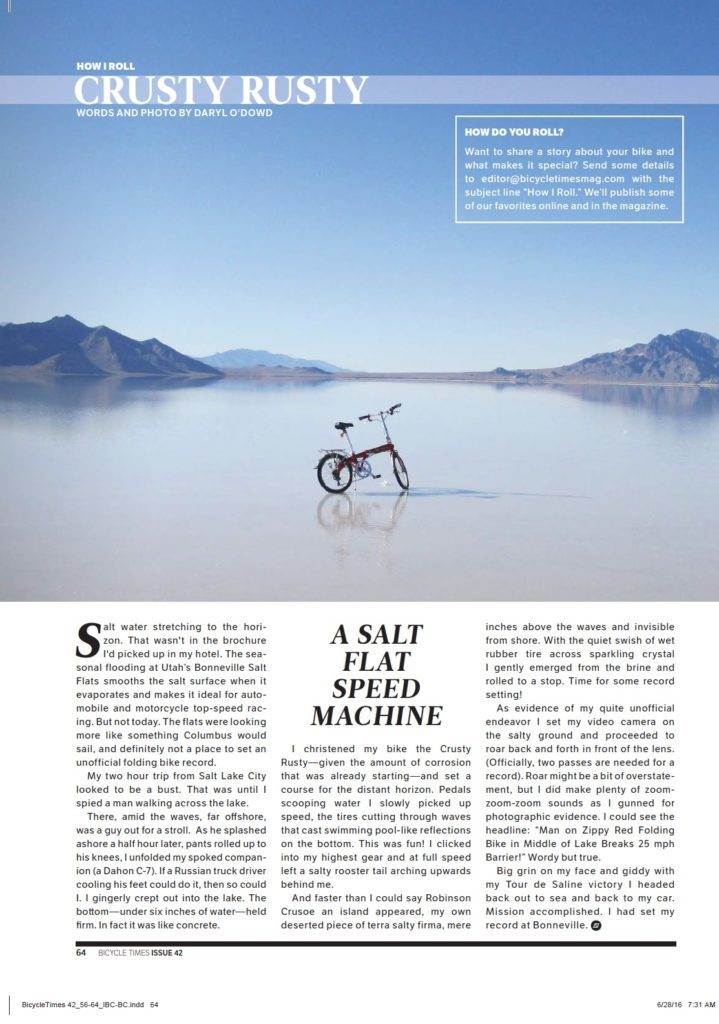 DAHON in Bicycle Times July 2016